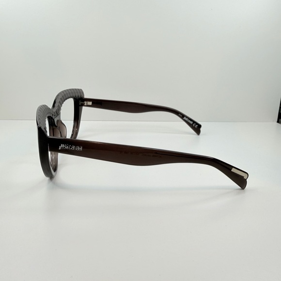 JUST‎ CAVALLI JC746S CatEye Sunglasses Frames only 52•18•140 Black Oversized main image 10